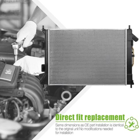 SCITOO 13333 Radiator Fit for 2011-2013 for Hyundai for Elantra 2013 for Hyundai for Elantra Coupe 2013-2015 for Hyundai for Elantra GT 2014 for Kia for Forte 2014 for Kia for Forte Koup 1.8L 2.0L in Saudi Arabia