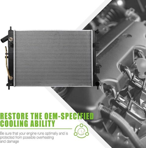 SCITOO 13333 Radiator Fit for 2011-2013 for Hyundai for Elantra 2013 for Hyundai for Elantra Coupe 2013-2015 for Hyundai for Elantra GT 2014 for Kia for Forte 2014 for Kia for Forte Koup 1.8L 2.0L in Saudi Arabia