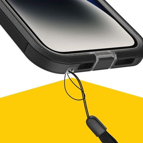 حافظة شفافة لهاتف Apple iPhone 14 / iPhone 13 Defender Series XT من OTTERBOX مع MagSafe - كريستال أسود (77-90062)، حماية من السقوط بمعايير عسكرية 5X in Saudi Arabia