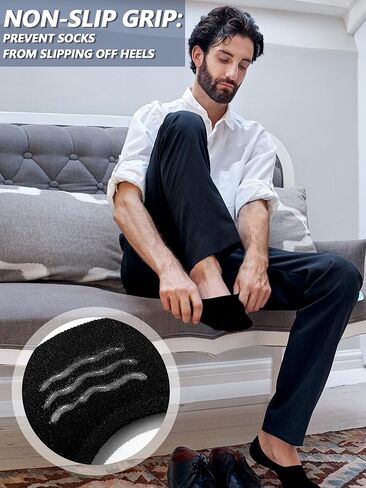20 Pairs لا تظهر أحذية خفيفة بدون كعب النساء الرجال غير مرئية المنخفضة قطع رقيقة الكاحل الجوارب عدم الانزلاق بطانة عادية الجوارب القصيرة جوارب قطنية in Kuwait