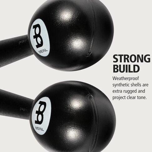 Meinl Percussion PEMBK Plastic Egg Maracas, Black in Saudi Arabia
