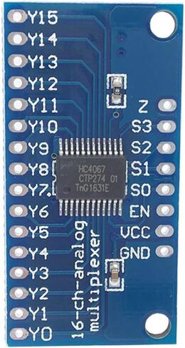 10pcs CD74HC4067 16-Channel Analog Digital Multiplexer Breakout Board Module for Arduino 2V-6V Microcontroller 16 Device RX Lines in Saudi Arabia