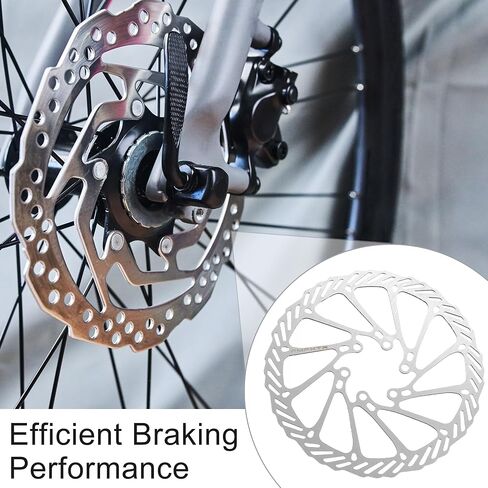 X AUTOHAUX 2pcs 180mm Bike Floating Disc Brake Rotor Steel Bicycle Rotor with 12 Bolts Screws for Road Mountain Bike BMX MTB Silver Tone in Saudi Arabia