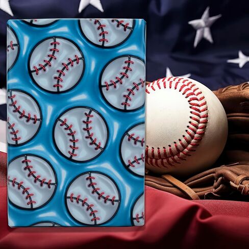 Dtiafu 3D Effect Baseball Wrapping Paper - Sport Wrapping Paper - Unique Design For Girls Boys Women Birthday Baby Shower Holiday - 20 X 28Inch Per Sheet（6 Sheets in Saudi Arabia