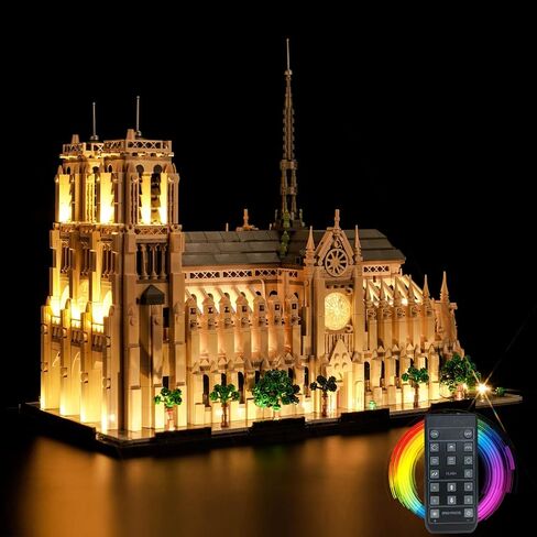 Light Kit Compatible with Lego Notre Dame Cathedral Architecture 21061, Creative Lighting Set Accessories Compatible with Lego Paris Notre Dame 21061, No Models Only Light (Standard Version) in Saudi Arabia