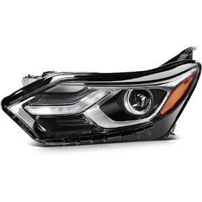 2018 2019 2020 Equinox Headlights with LED DRL,Left Headlight Assembly Fit for 2018-2020 Chevy Equinox Black Housing Replacement Driver Side