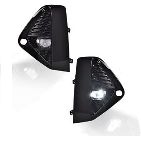 PIT66 Front Bumper Fog Lights, Compatible with 2004-2015 Nissan Titan/Fit 2005-2007 Nissan Armada Fog Lamp Assembly Driver & Passenger Side Left/Right Clear Lens, faros antiniebla