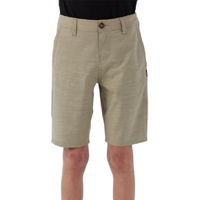 O'NEILL Boy's 18 Inch Reserve Slub Hybrid Shorts - Water Resistant Boys Shorts with Quick Dry Fabric and Pockets
