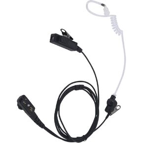 PD780 Ptt Mic Earpiece Two Way Radio Headset Acoustic Ear Piece for Hytera Walkie Talkie PD782i PD702i PD702 PD702i PD702G PD702Gi PD780 PD782(Black,Wired)