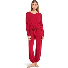 Eberjey Women's Gisele Slouchy Pajama Set Haute Red XL