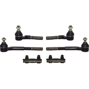PartsW - 6 Pc Steering Suspension Kit For Dodge Ram 1500-2500-3500 1994-1999 RWD 2WD Models/Tie Rod Ends Inner Outer Adjusting Sleeves Kit