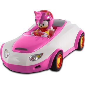 NKOK Team Sonic Pull Back Racer - Amy Rose; No Batteries Required; Pull Back, Let go, and Watch Amy Rose Race