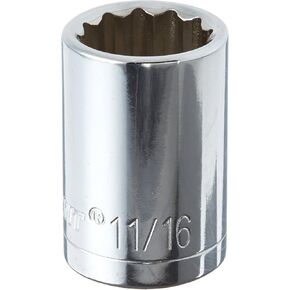 Crescent 1/2" Drive 12 Point Standard SAE Socket 11/16" - CDS57N