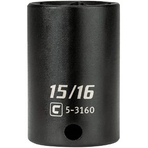 Capri Tools 3/8 in. Drive 1 in. Semi-Deep Impact Socket