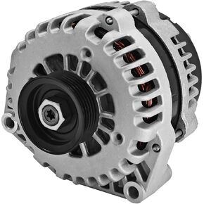 22781131 Alternator Compatible with Chevy Express Silverado Suburban 12v 145Amp 1999-2016;Cadilla-c Escalade 12v 145Amp 2003-2004;GM-C Savana Sierra Yukon 12v 145Amp 1999-2016 (Silver)