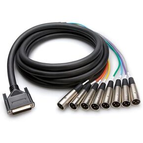 Hosa DTM-804 Balanced Snake, DB25 to XLR3M, 4 m