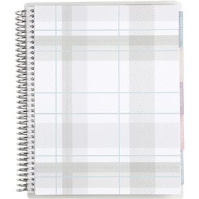 Erin Condren 7" x 9" Spiral Bound Recipe Notebook Including 5 Tabs For Organization, Two-Sided Pocket Folder, Sturdy Laminate Cover, 80 lb. Thick Paper