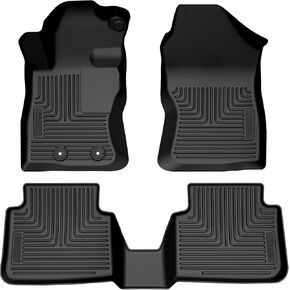 Husky Liners Weatherbeater Floor Mats | Fits 2024 Subaru Crosstrek & Impreza | Front & 2nd Row, 3-pc Black - 95451