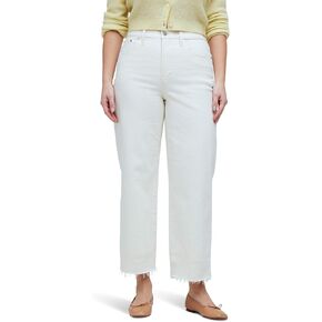 Madewell Women's Ecru Pv Wideleg Crop with Raw Hem