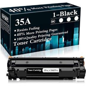 35A Toner Cartridge CB435A Black Replacement for HP Laserjet P1002 P1003 P1004 P1005 P1006 P1007 P1008 P1009 Printer