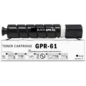GPR61 GPR-61 High Yield Black Toner Cartridge Compatible with Canon GPR-61 Toner use for Imagerunner Advance DX C5840i C5860i C5870i Printer