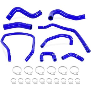 Mishimoto MMHOSE-TTN-04BL Silicone Radiator & Heater Hose Kit, Compatible With Nissan Titan 5.6L 2004-2014, Blue