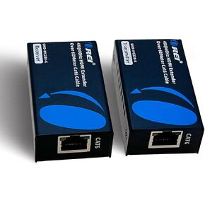 OREI HDMI Over Ethernet Extender via CAT6/7-4K@60Hz Up to 230 ft – HDMI 2.0 & HDCP 2.2 Compliant - 18Gbps Video Bandwidth with HDR 10 – Power Over Cable - 1 Year Warranty (UHD-IPC230-K)