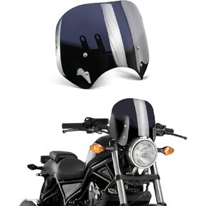 Windshied For Rebel 300 Rebel 500 Windscreen Windshield Protector Fit for CMX 300 Rebel CMX 500 Rebel 2017 2018 2019 2020 2021 2022 (Clear)