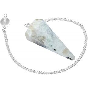 Gemstone Faceted Rainbow Moonstone Pendulum in Kuwait