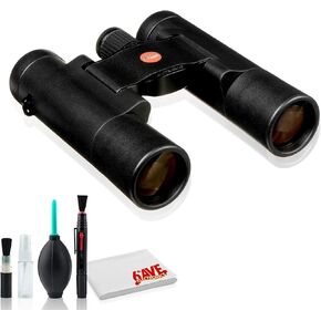 Leica 10x25 Ultravid BR Binocular (Black Rubber) - Standard Bundle