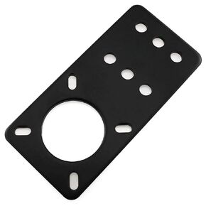 E-outstanding Nema 17 Stepper Motor Mount Flat Bracket Black Aluminum Alloy Mounting Plate for CNC 3D Printer