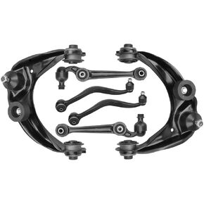 Front Lower Upper Control Arms w/Ball Joints 2007 2008 2009 2010 2011 2012 for Ford Fusion; 2007-2012 for Lincoln MKZ; 2007-2011 for Mercury Milan Lower Upper Control Arms kits - 6pc Set