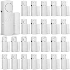 24 Pcs Door Window Alarm for Home Security Door Security Alarm Bulk Wireless Door Window Alarm Sensors Anti Theft Window Security Alarm Burglar Alarm for Kids Safety, Home, Office, Garage, Apartment