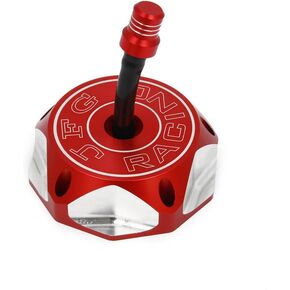 CNC Billet Gas Cap Cover Aluminum Dirt Bike Gas Fuel Tank Cap with Air Vent Hose For RM85 RM125 RM250 RMZ250 RMZ450 RMX450Z-Black