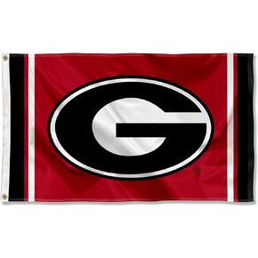 Georgia Bulldogs Red Field Stripe G Flag