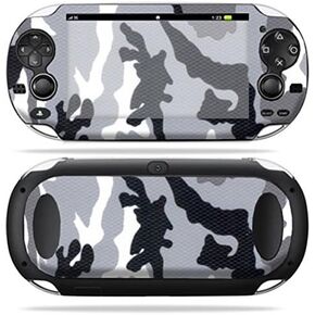 MightySkins Skin Compatible with PS Vita PSVITA Playstation Vita Portable wrap Sticker Skins Grey Camo
