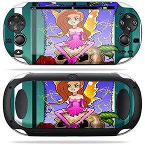 غلاف MightySkins متوافق مع PS Vita PSVITA Playstation Vita ملصق ملتف محمول جلود Funky Fairy