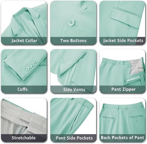 رجل 2 قطعة دعوى مجموعة سليم صالح 2 زر فستان الدعاوى سهرة مجموعة الزفاف سترة السراويل التعادل الأعمال حفلة موسيقية البدلة in Saudi Arabia
