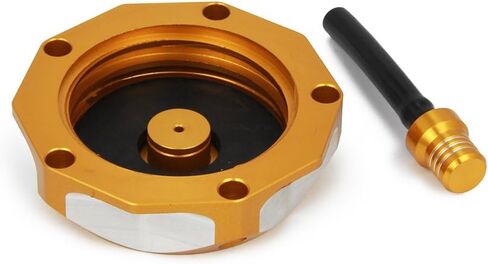 CNC Billet Gas Cap Cover Aluminum Dirt Bike Gas Fuel Tank Cap with Air Vent Hose For RM85 RM125 RM250 RMZ250 RMZ450 RMX450Z-Black in Saudi Arabia