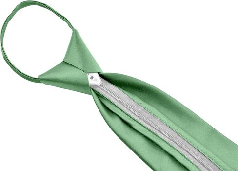 Moda Di Raza ربطات عنق بسحاب للرجال، ربطات عنق بسحاب منسوجة من الألياف الدقيقة، ربطة عنق بلمسة نهائية من الحرير الساتان، للرجال والأولاد البالغين in Kuwait