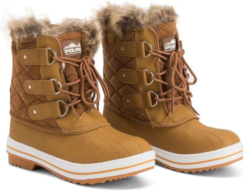 حذاء الثلوج POLAR للسيدات مبطن قصير للشتاء والمطر والثلج ومقاوم للماء in Kuwait