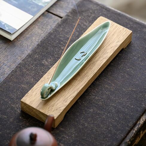 Incense Holder, Ceramic Insence-Stick Holder with 3 Holes, Incense Burner Ash Catcher for Incense Sticks- Perfect Room Decor for Meditation, Yoga, Home, and Office(Brown) in Saudi Arabia