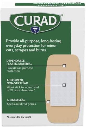 Curad Extra-Large Bandages for First Aid, 2" x 4" Size, Pack of 72 in Saudi Arabia