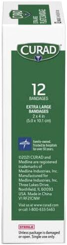 Curad Extra-Large Bandages for First Aid, 2" x 4" Size, Pack of 72 in Saudi Arabia