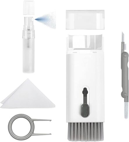 Cleaner Kit for Airpods Pro 1 2 3 - Multi-Function Cleaning Pen with Soft Brush Flocking Sponge for Bluetooth Earphones Case Cleaning Tools (Blue) in Saudi Arabia