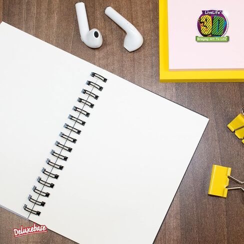 Jotter - عشيرة الفهد من Deluxebase. دفتر ملاحظات حلزوني عدسي ثلاثي الأبعاد للقطط الكبيرة مقاس 6 × 4 مع صفحات ورقية معاد تدويرها. عمل فني مرخص من الفنان الشهير ديفيد بينفاوند in Saudi Arabia