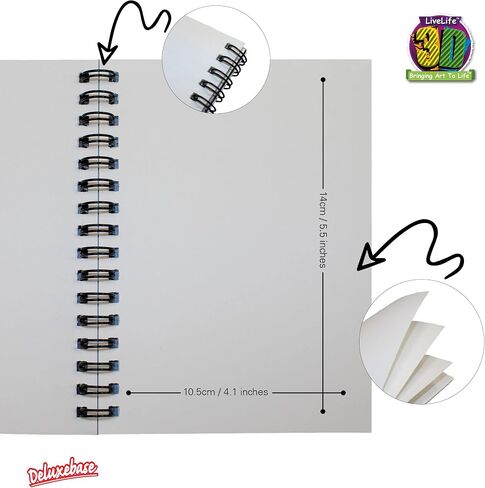 3D LiveLife Jotter - دولفين ديلايت من Deluxebase. دفتر ملاحظات حلزوني عدسي ثلاثي الأبعاد مقاس 6 × 4 مع صفحات ورقية معاد تدويرها. عمل فني مرخص من الفنان الشهير ديفيد بينفاوند in Saudi Arabia