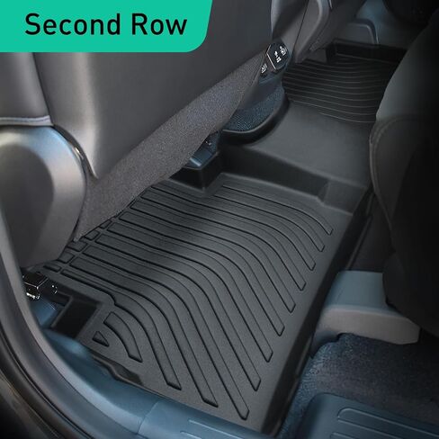 سجادات أرضية DiffCar® لسيارة Hyundai Santa Fe 2023 2022 2021 (موديلات البنزين فقط)، واقيات أرضية TPE مناسبة لجميع الأحوال الجوية، لملحقات Santa Fe 2021-2023 الداخلية (سجادات الأرضية + سجادة الشحن) in Kuwait