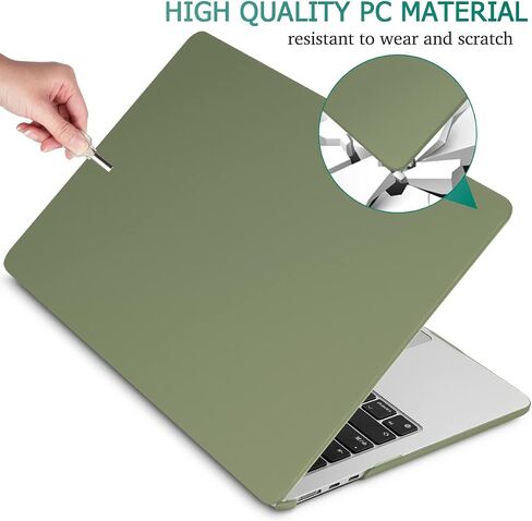 Tuiklol for MacBook Air 13.6 inch Case 2024 2023 2022 Release M3 A3113 / M2 A2681, Plastic Hard Shell Cover with Keyboard Cover & Screen Protector & USB C to USB Adapter, Crystal Black in Saudi Arabia