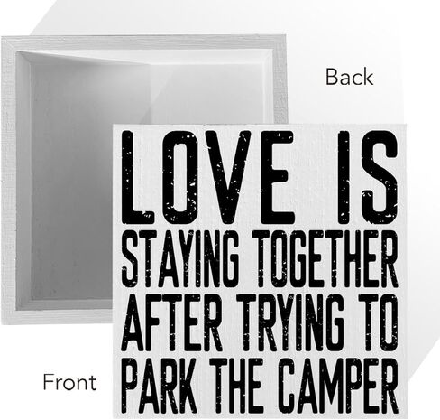 إكسسوارات العربة لمقطورات السفر، ديكور التخييم، ديكور التخييم، ديكور RV، علامة صندوق خشبي عتيق لمكتب الطاولة، رف المنزل، ديكور غرفة التخييم in Kuwait